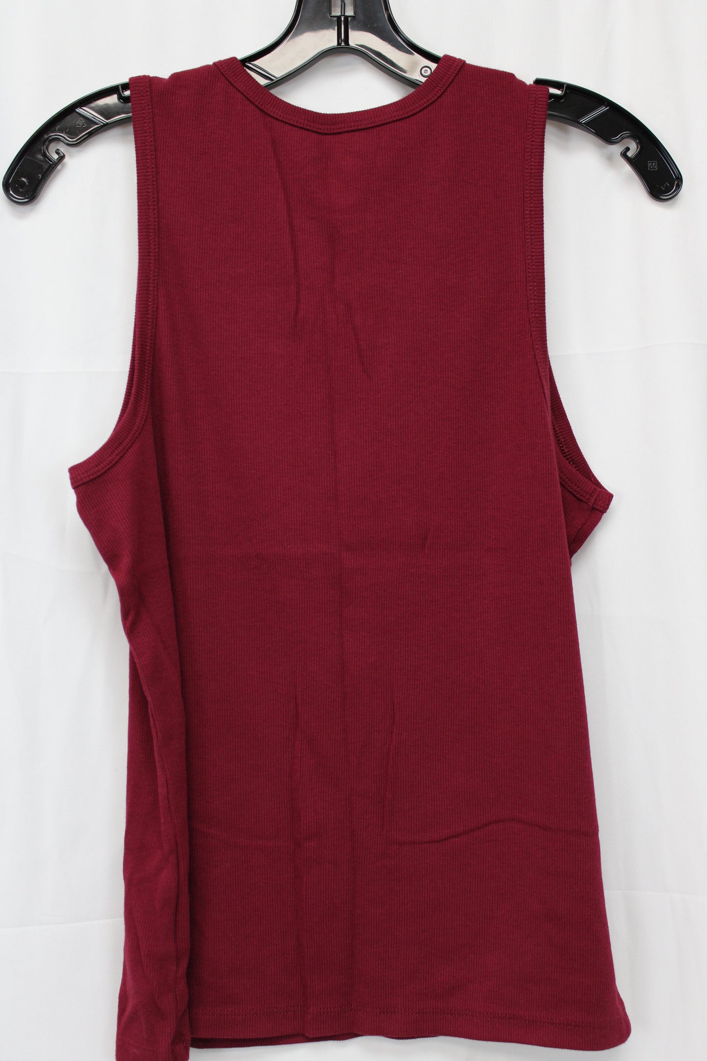 No Boundaries ribbed cotton tank top, red, Women's XL