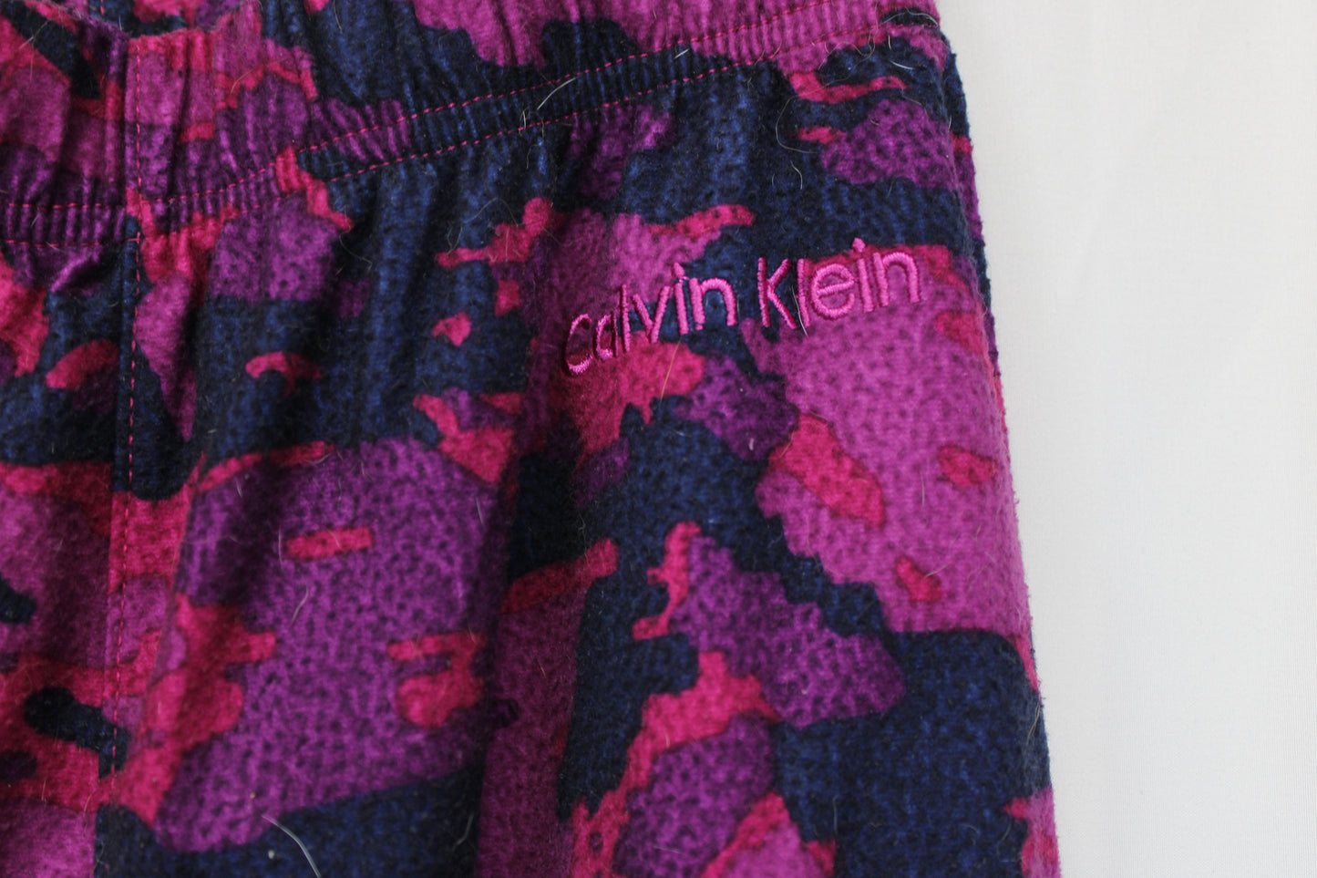 Calvin Klein cotton lounging pants, pink camo, Women's L