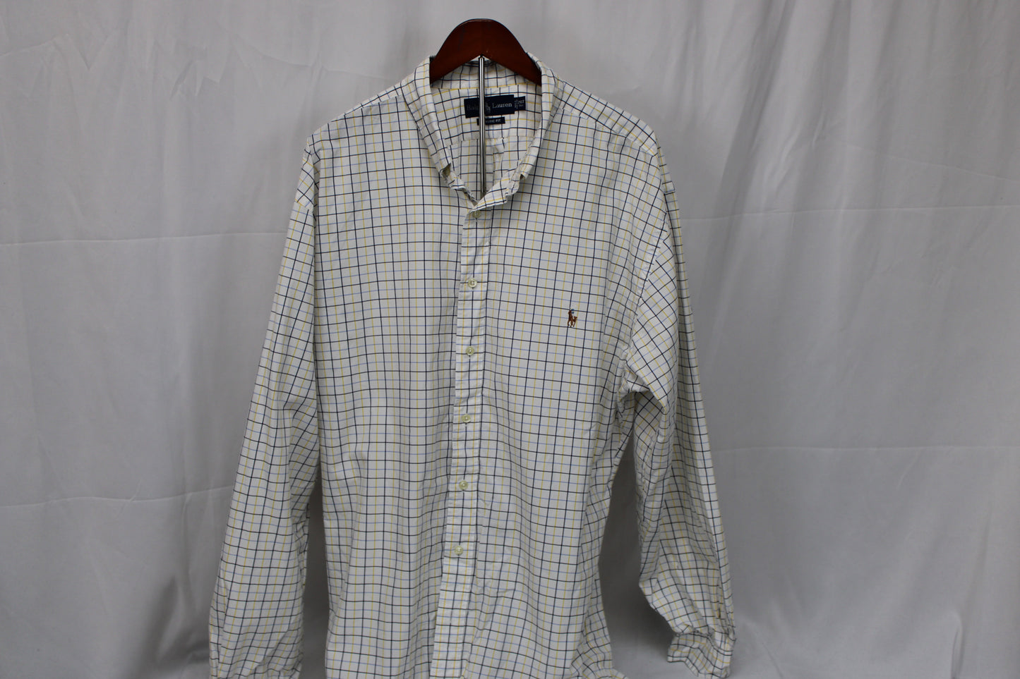Polo Ralph Lauren classic fit long sleeve striped dress shirt, Men's XXL tall