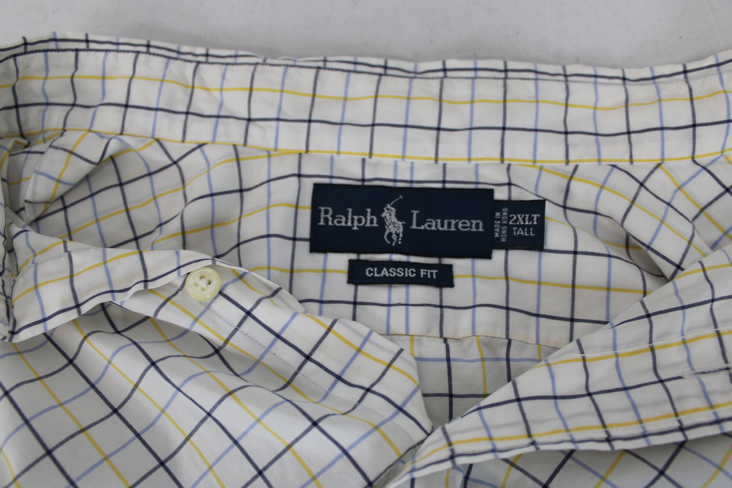 Polo Ralph Lauren classic fit long sleeve striped dress shirt, Men's XXL tall