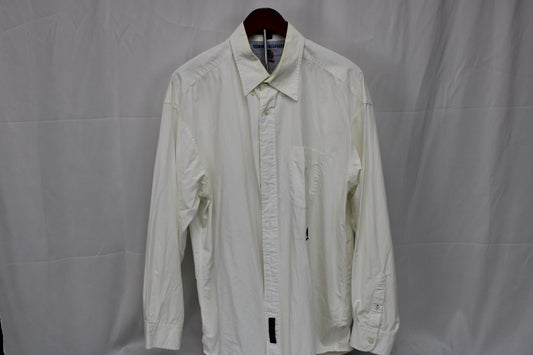 Tommy Hilfiger long sleeve button down dress shirt, white, Men's XXL