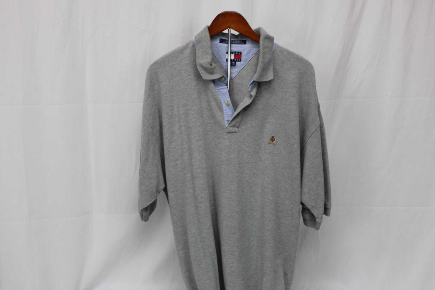 Tommy Hilfiger classic cotton polo, heather grey, Men's XXL