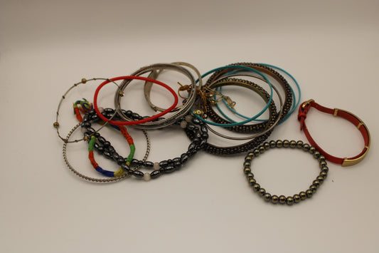 20 count skinny bracelet bundle variety pack