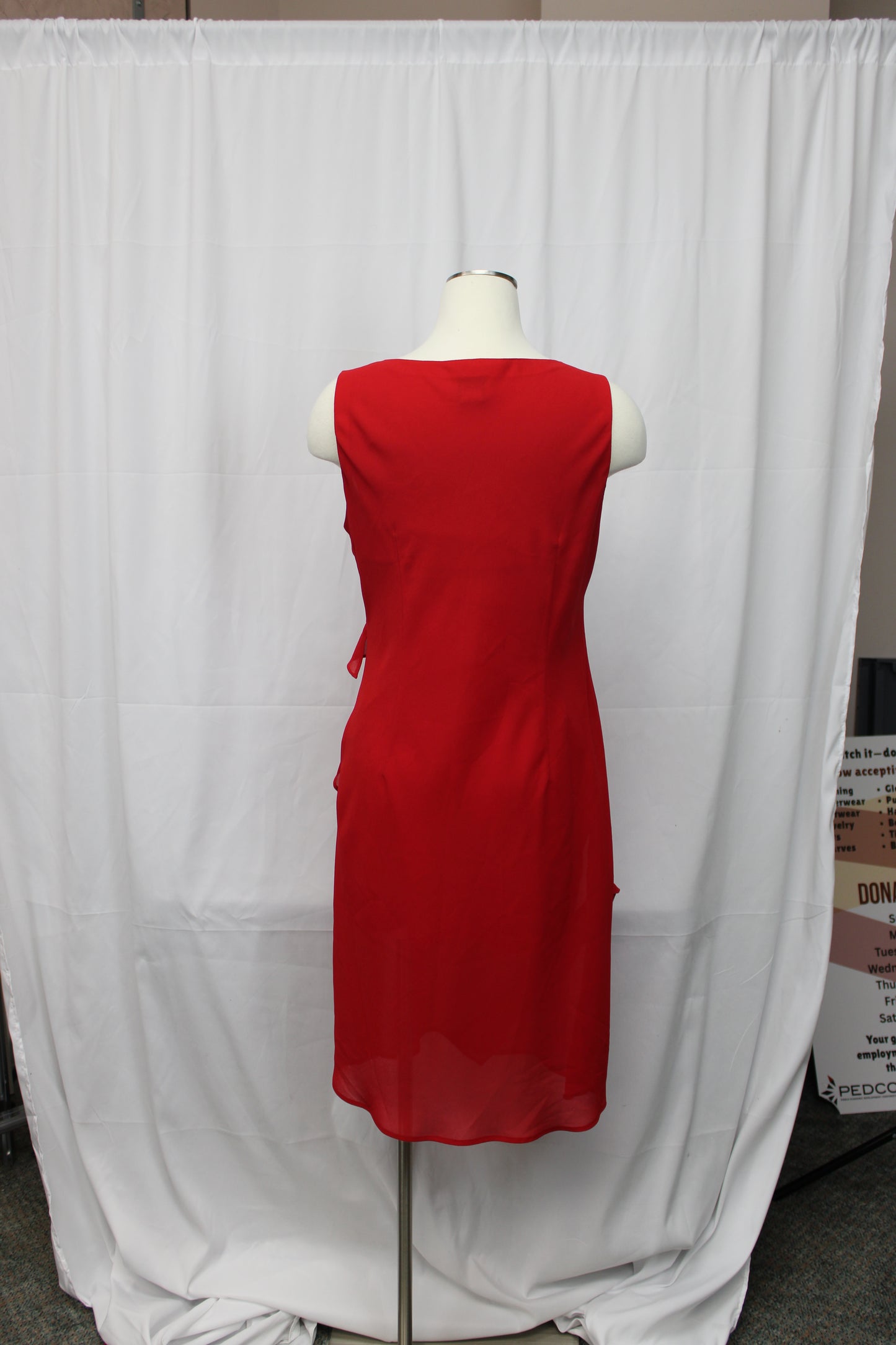 Robbie Bee sleeveless midi length dress, scarlet, Women's 12