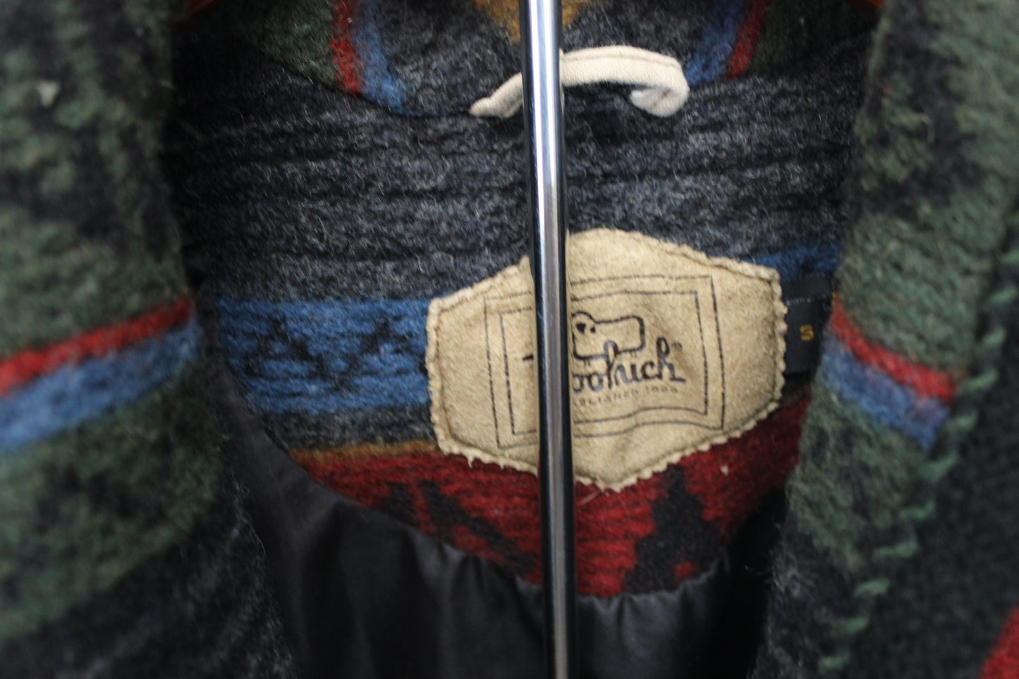 Woolrich authentic 1990's Aztec blanket coat, shawl collar, Women's S