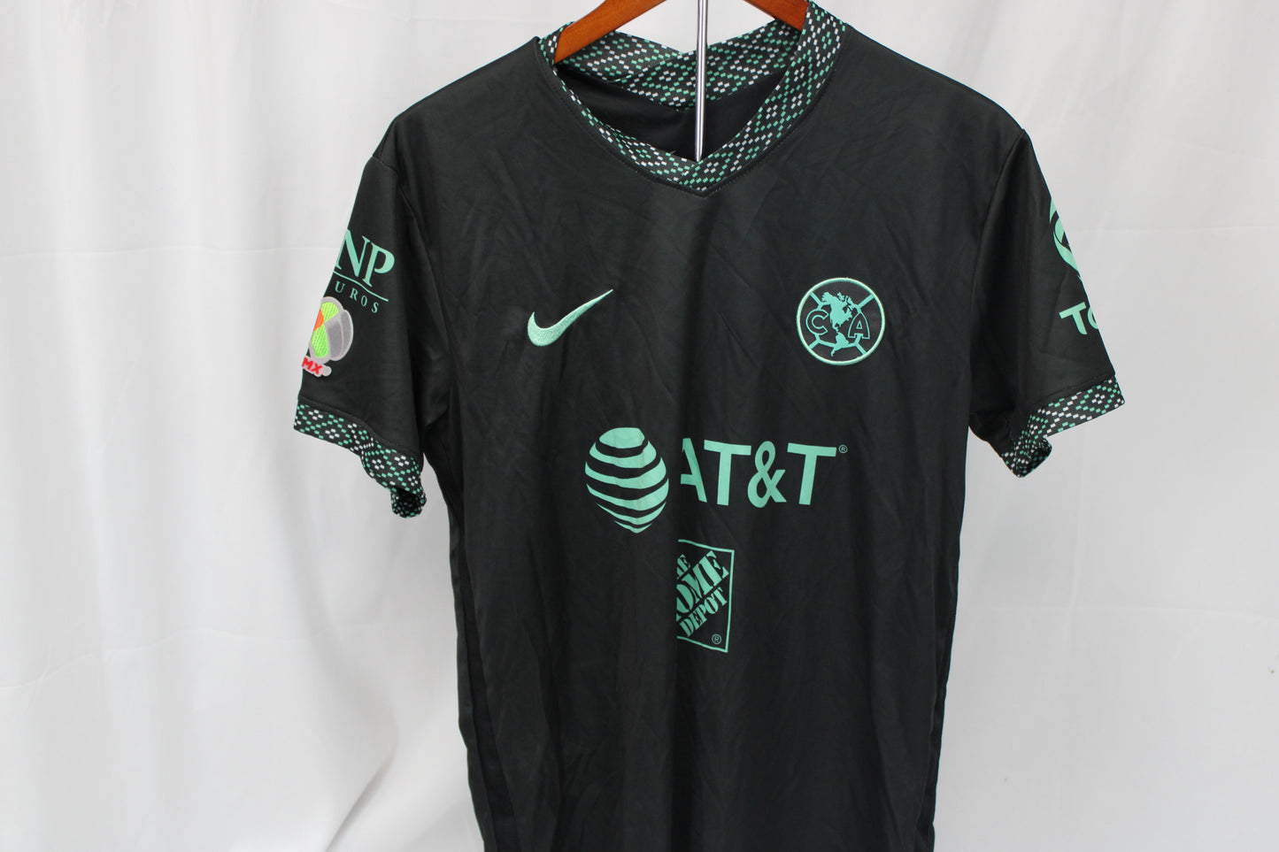 Nike Dri-Fit Liga MX Club America 21/22 third kit, blk/teal, Men's L