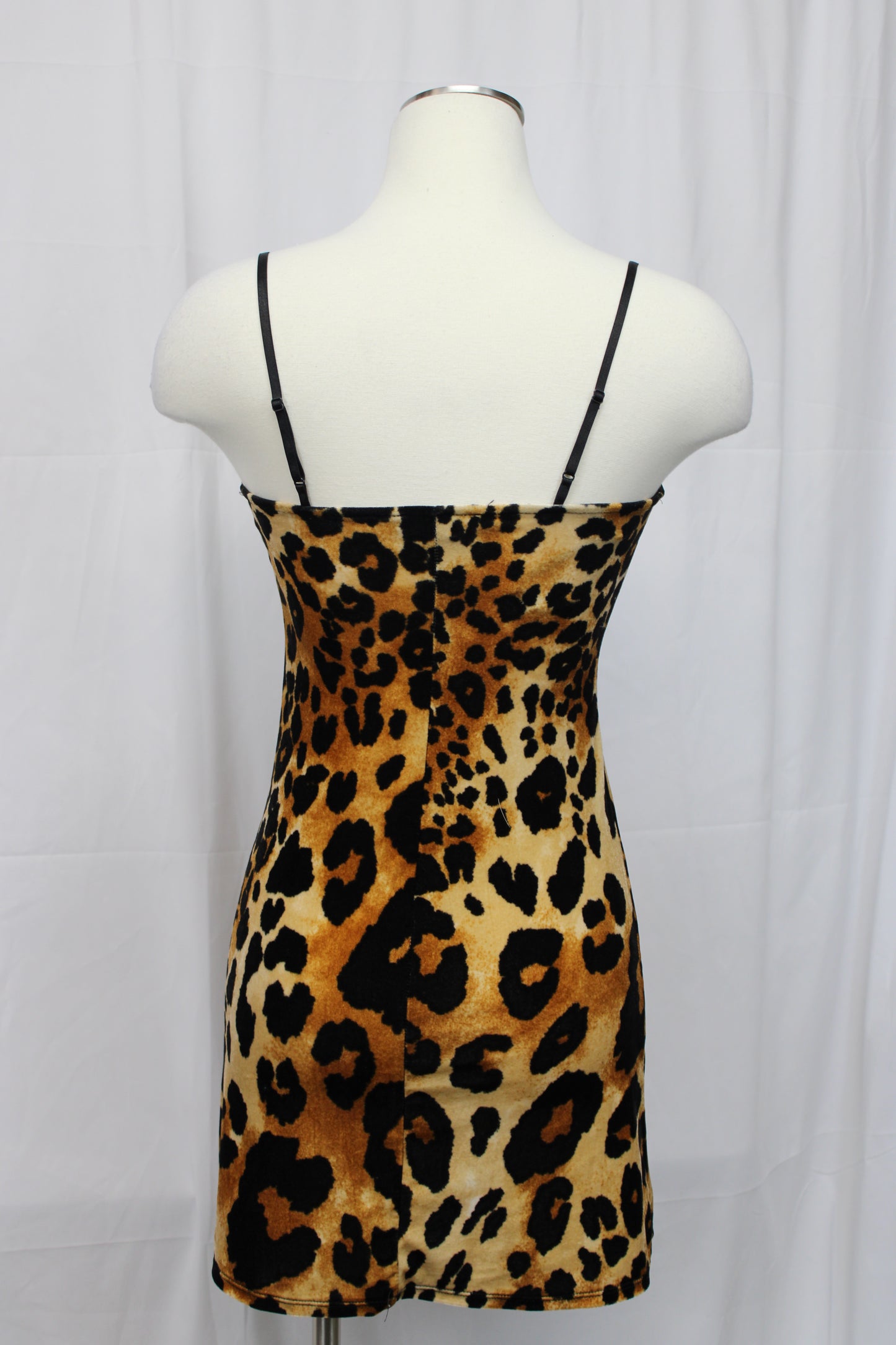 Forever 21 cheetah print spaghetti strap mini dress, Women's S