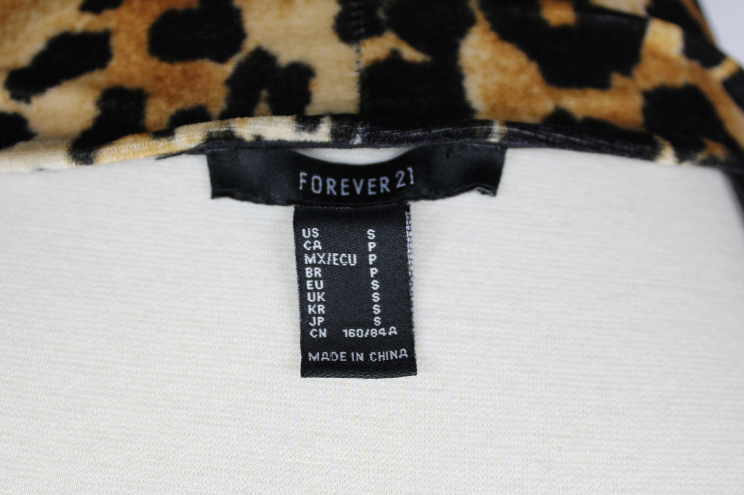 Forever 21 cheetah print spaghetti strap mini dress, Women's S