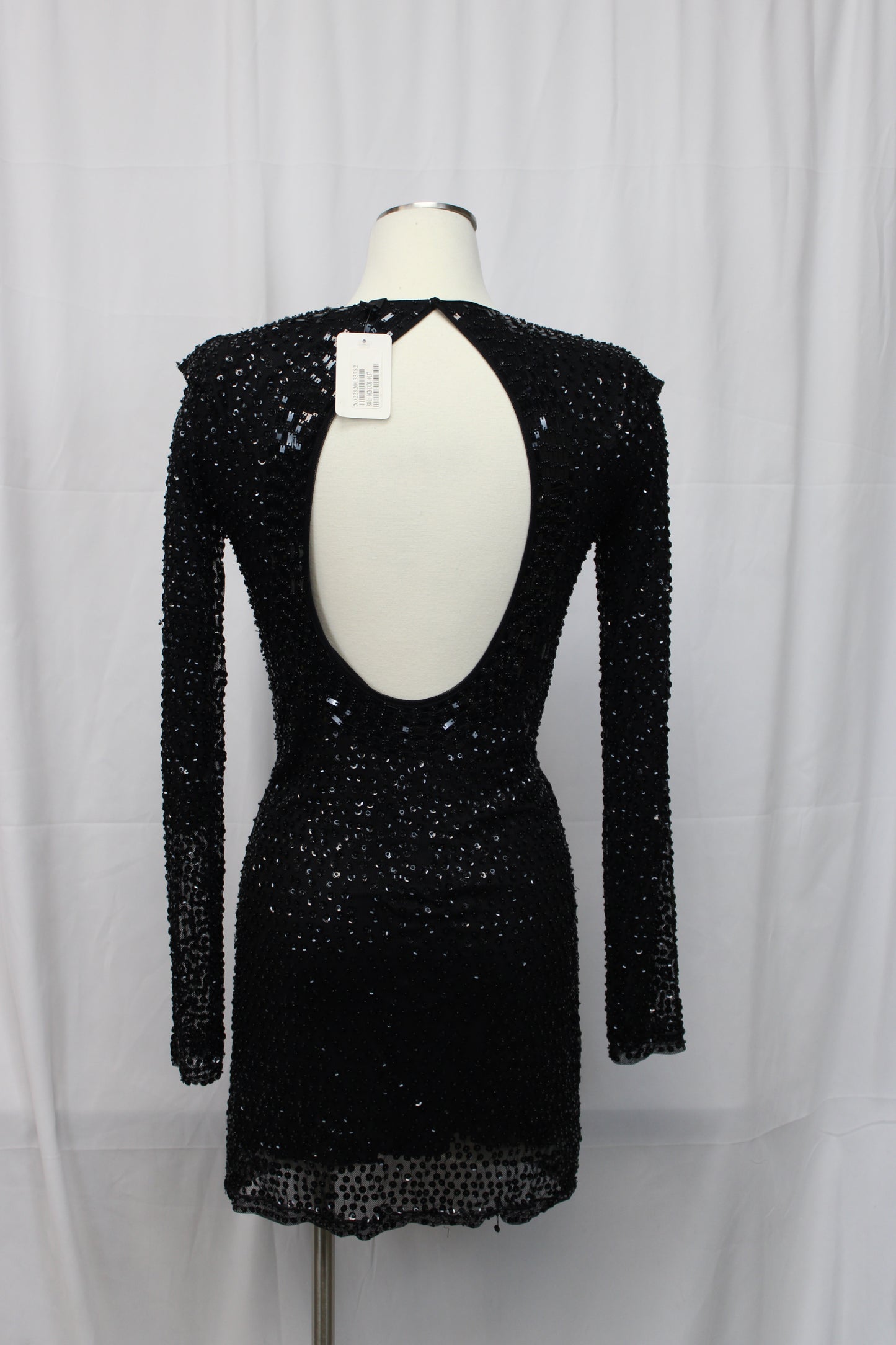 Guess by Marciano mirror detailed sequin mini dress, NWT, Women's M