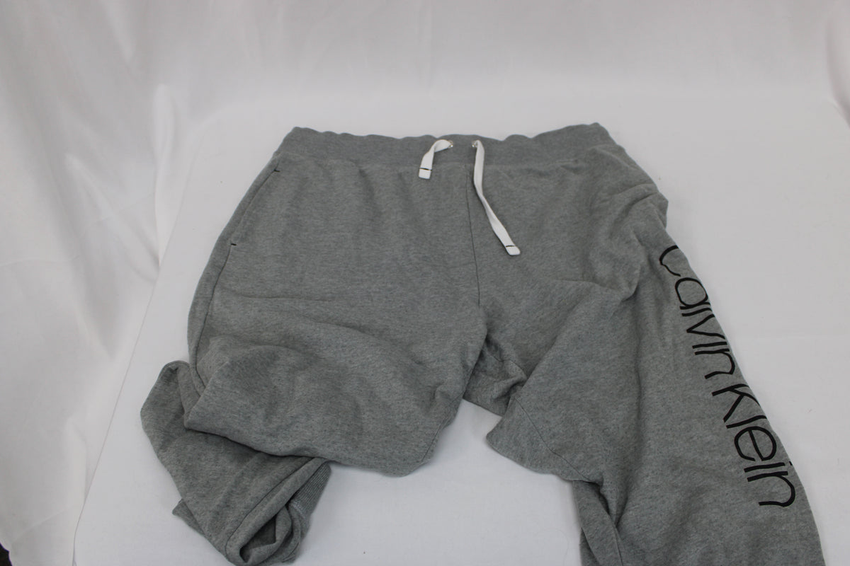 Calvin Klein fleece lined jogger sweatpants with drawstring, Men's XL
