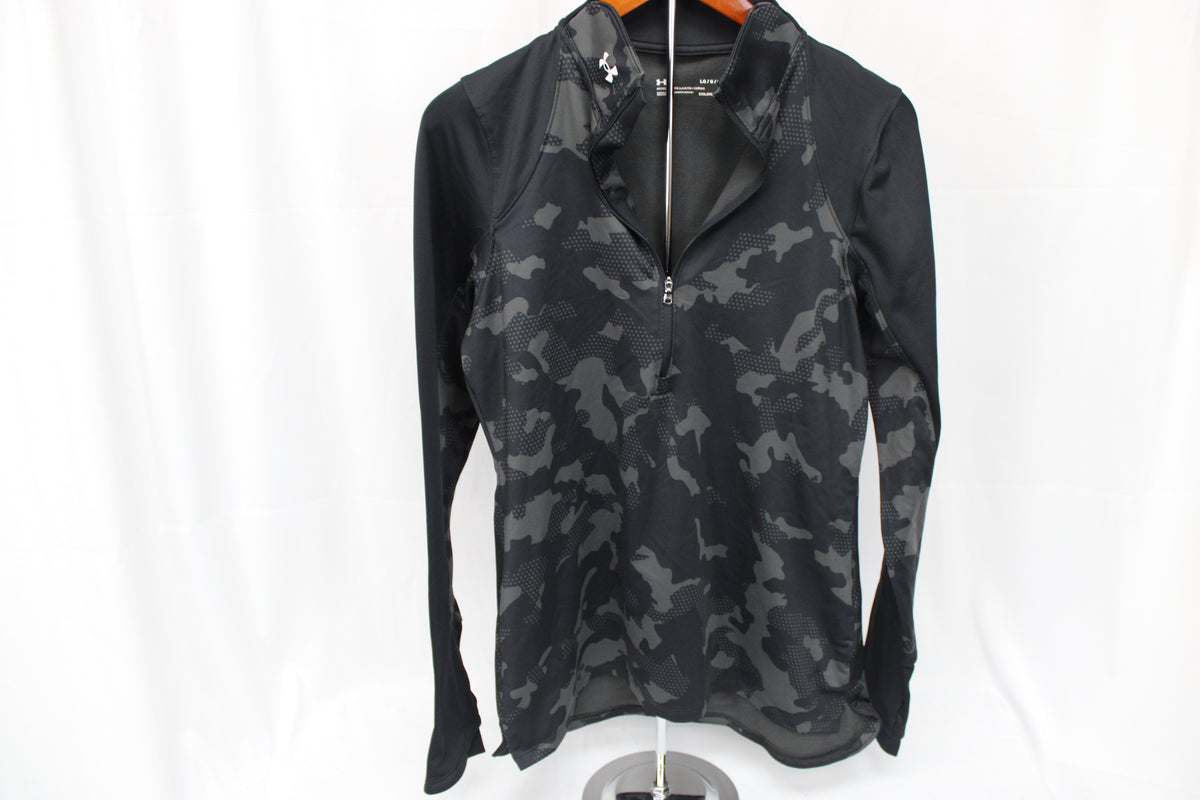 Under Armour Coldgear 1/4 zip polyester jogging jacket, fitted, Women's L