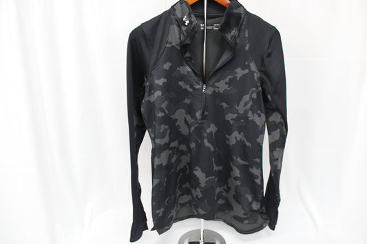 Under Armour Coldgear 1/4 zip polyester jogging jacket, fitted, Women's L