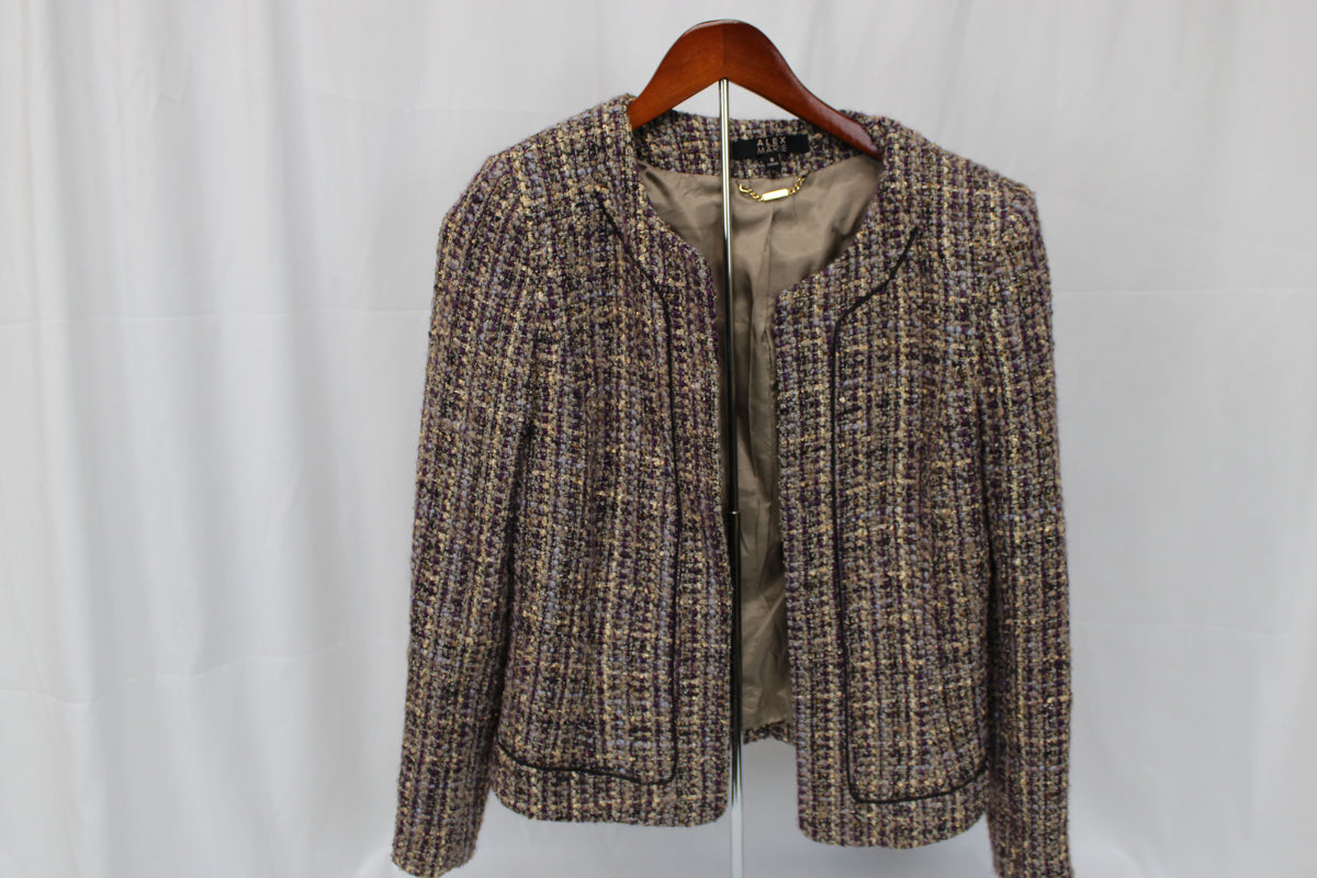 Alex Marie polyester lined wool tweed blazer, Women's 8