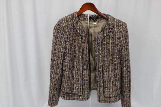 Alex Marie polyester lined wool tweed blazer, Women's 8