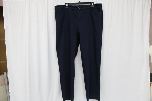 Christopher & Banks straight leg navy blue trouser pant, Women's 16