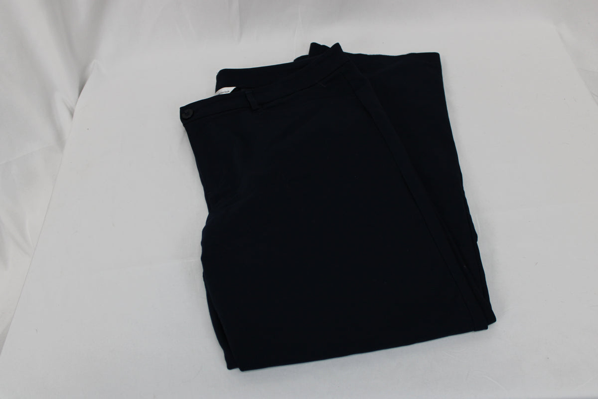 Christopher & Banks straight leg navy blue trouser pant, Women's 16