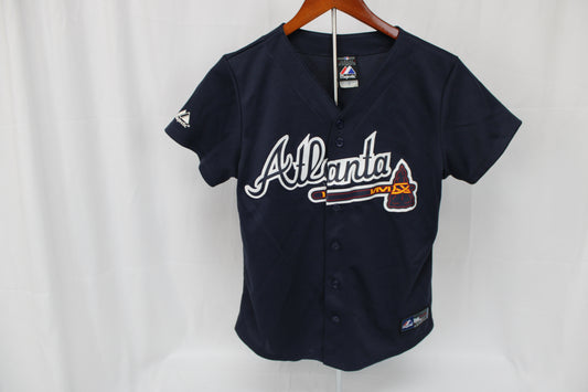 Majestic replica Atlanta Braves alternate uniform, blank, Youth M