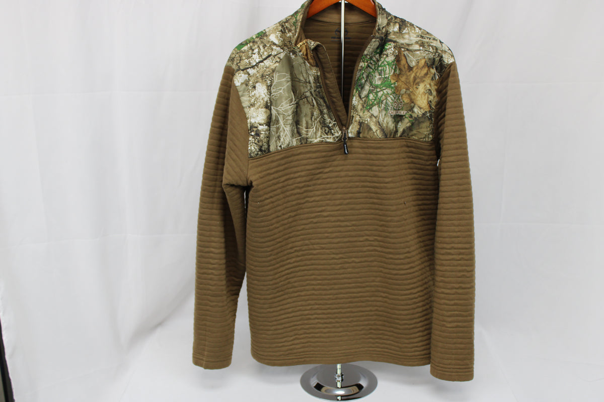 Realtree 1/4 zip fleece lined sweatshirt, Men's L