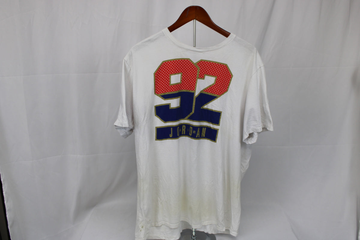 Nike Jordan "92" Olympic t-shirt, slight discoloration, Men's XL
