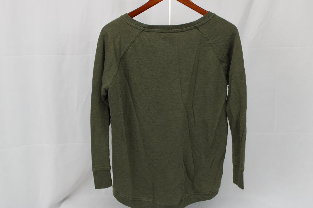 Guess long sleeve army inspired heavy cotton shirt, Women's M