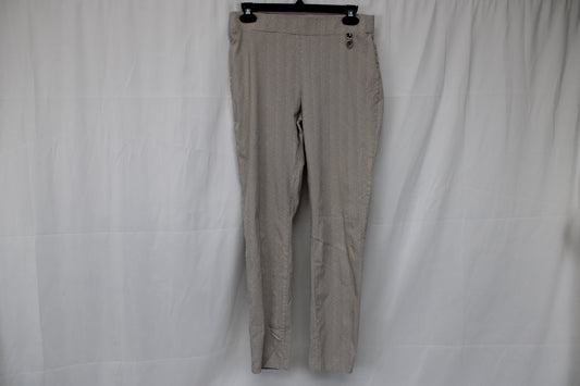 Tommy Hilfiger beige herringbone skinny trouser pant, Women's 8