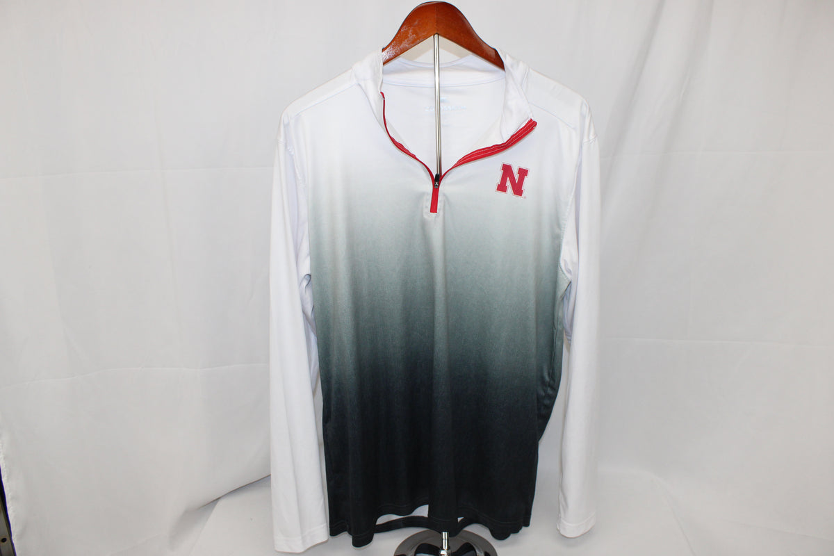 Colosseum University of Nebraska polyester 1/4 zip, Men's L