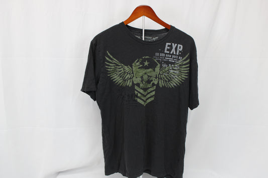Express military inspired graphic t-shirt, Men's XL