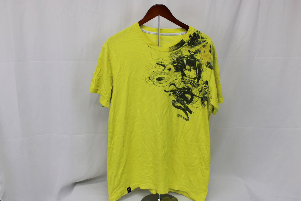Mark Ecko vintage Y2k Cut & Sew snake line art graphic t-shirt, Men's XL