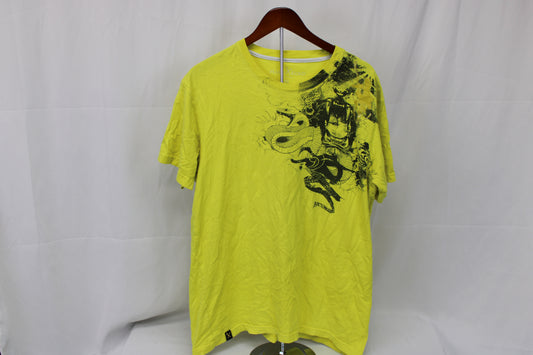 Mark Ecko vintage Y2k Cut & Sew snake line art graphic t-shirt, Men's XL