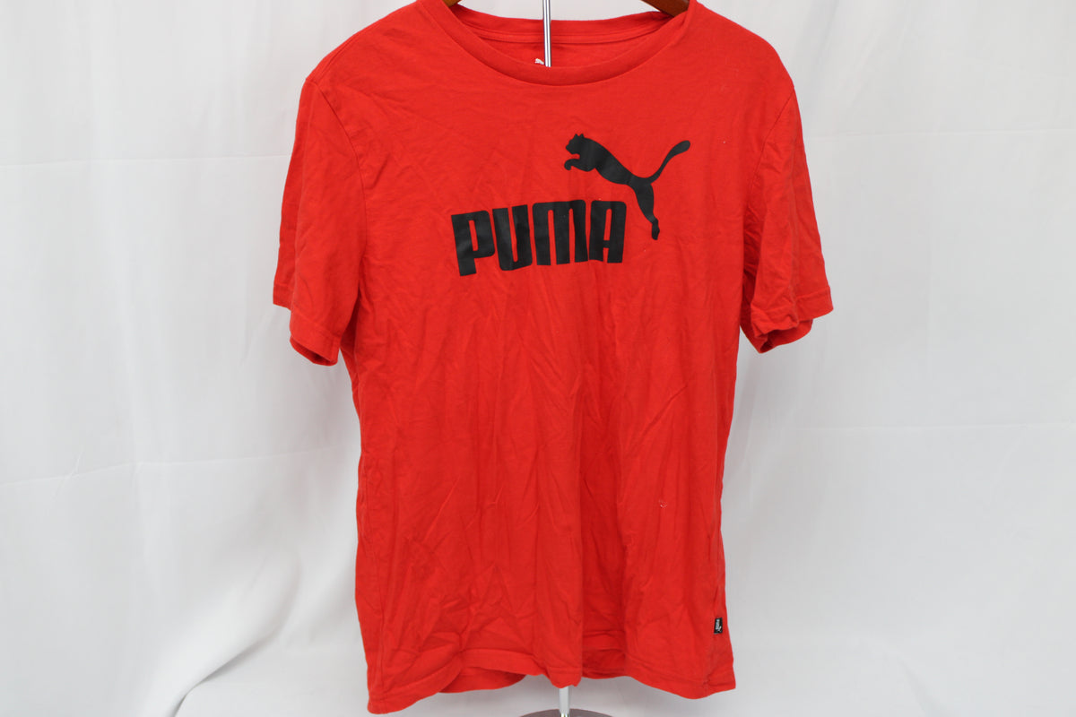 Puma classic cotton logo t-shirt, red, Men's M