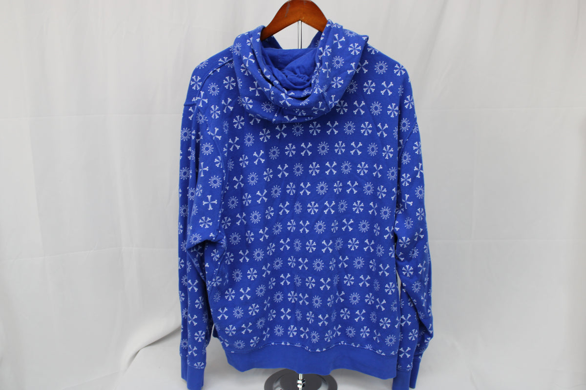 Nike club fleece snowflake print hooded sweatshirt, Men's XL