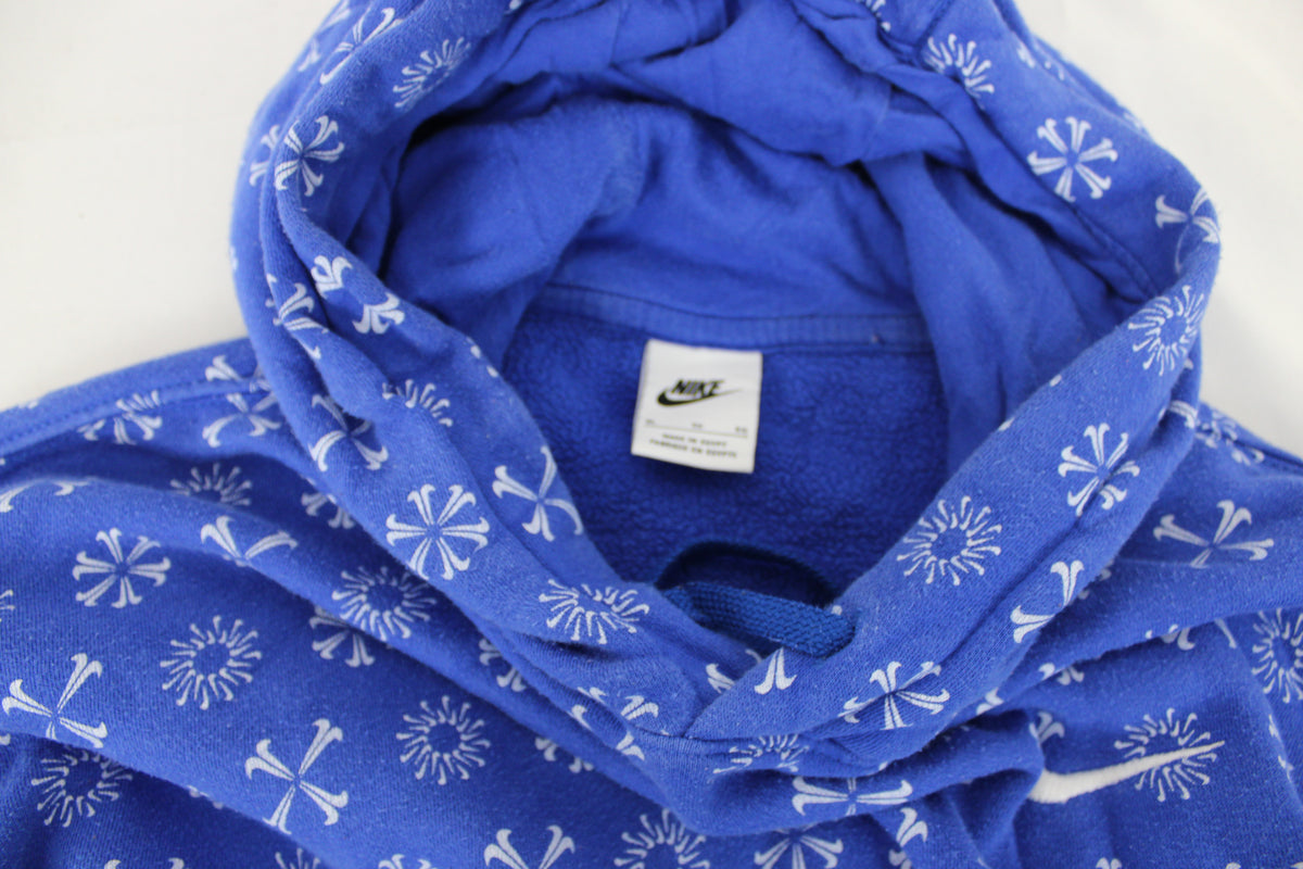 Nike club fleece snowflake print hooded sweatshirt, Men's XL