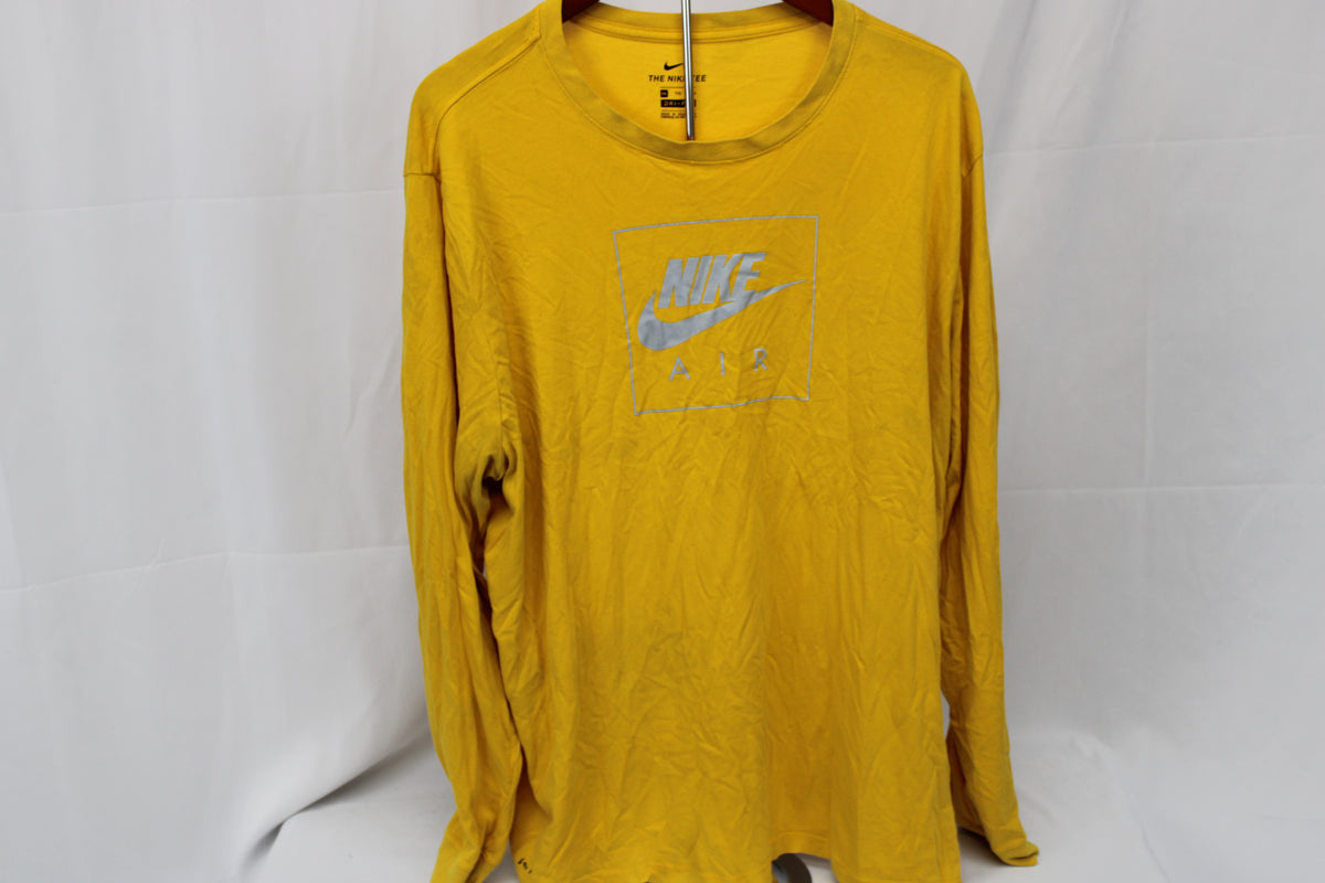 Nike classic cotton long sleeve logo t-shirt, Men's XXL