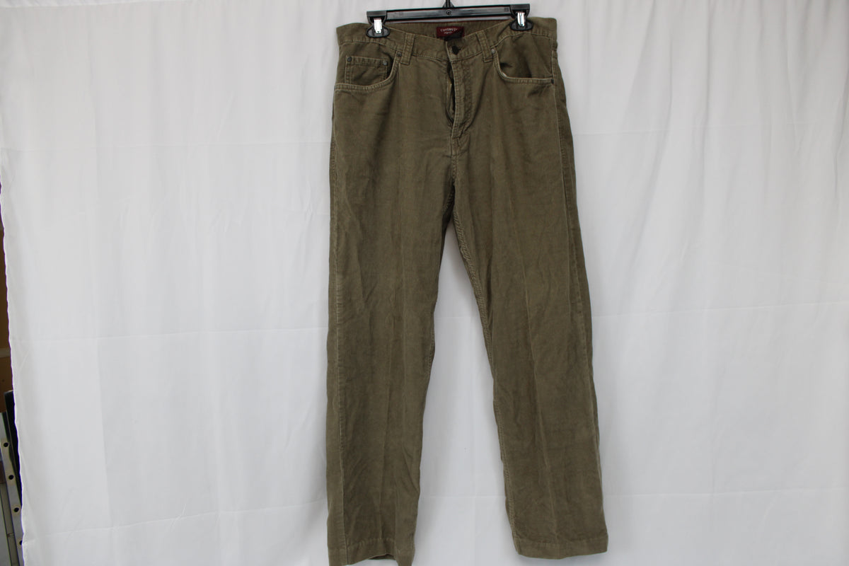 Covington regular fit straight leg corduroy pants, brown, Men's 32x34