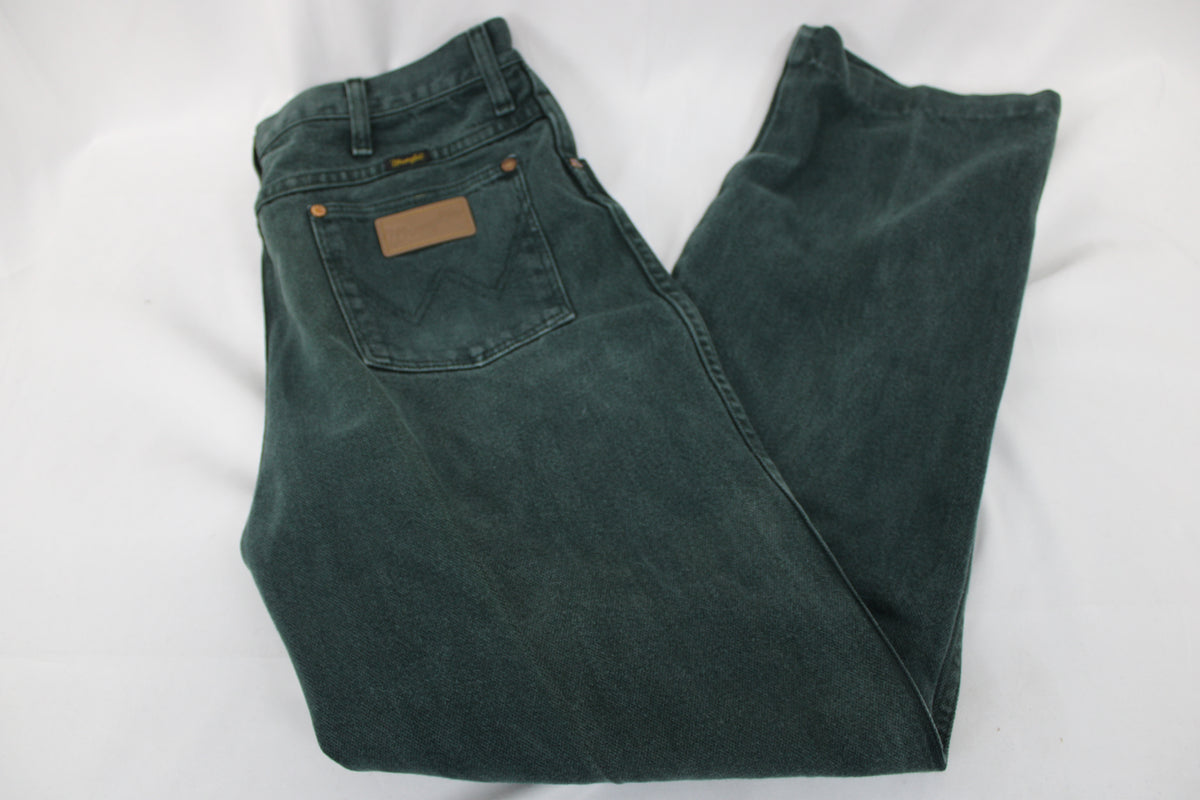 Wrangler denim straight leg work pant, olive, Men's 34x34