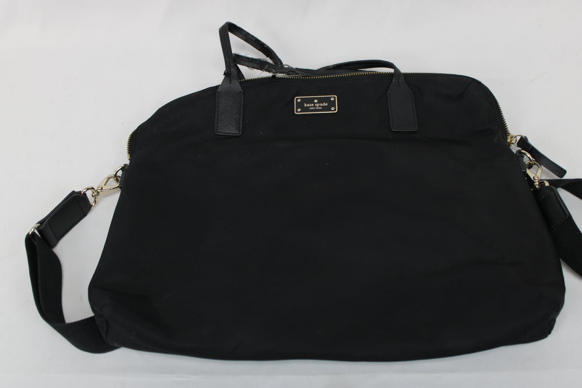 Kate Spade Daveney Blake Avenue laptop bag, black, strap pilling