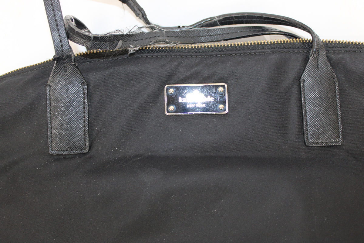 Kate Spade Daveney Blake Avenue laptop bag, black, strap pilling