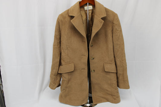 Calvin Klein single breasted wool blend walker coat, Women's S (4)