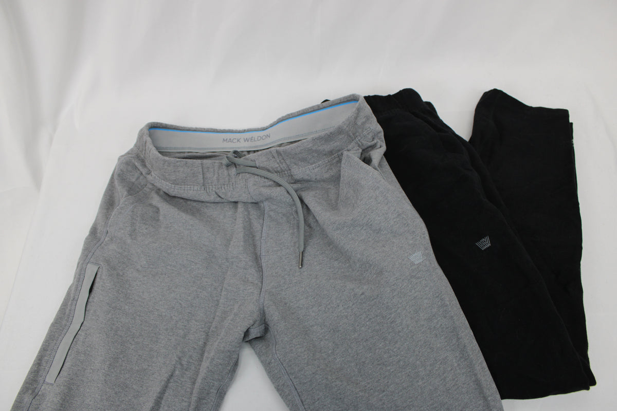 Mack Weldon cotton Ace jogger sweatpant 2 pack bundle, Men's M