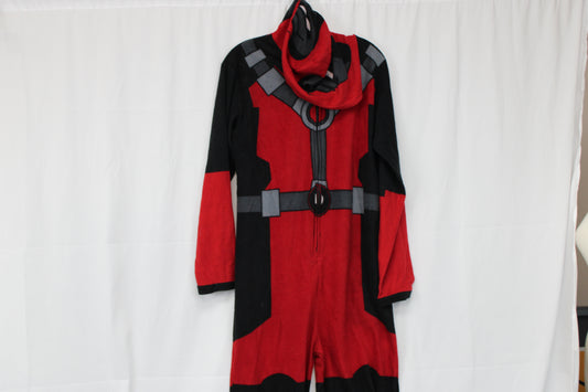 Marvel Deadpool adult fleece sleeper/romper, Men's L