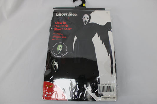 Glow in the dark Ghost Face costume, NWT, Youth Medium