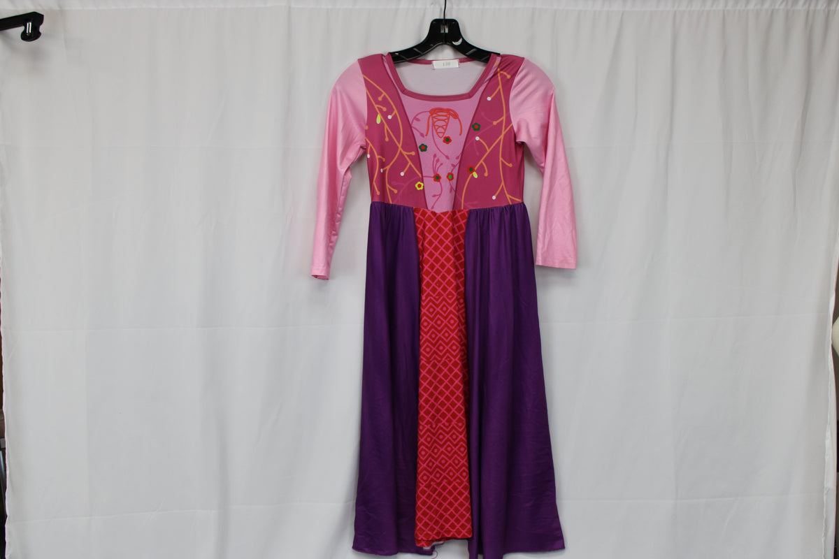 Hocus Pocus Sarah Sanderson costume with cape, Girls' M (6-8)