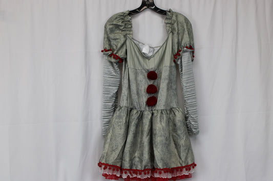 IT Edition 2 female Pennywise the Clown costume, Youth L (10-12)