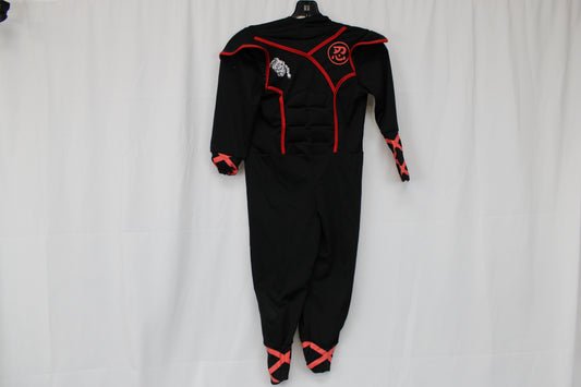 Polyester ninja costume with mask, Youth S (5-7)