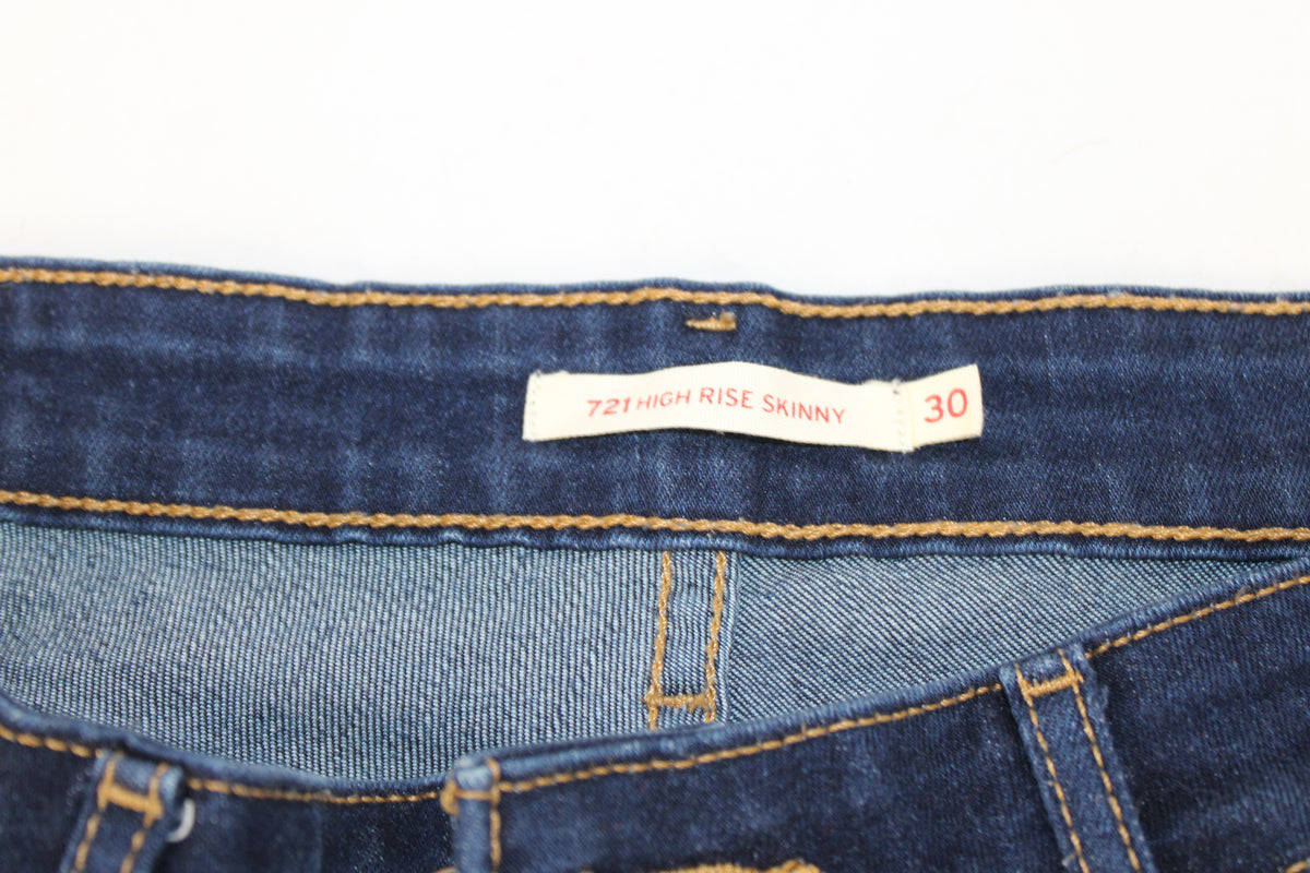 Levi's 721 High Rise Skinny Jeans, Size 30