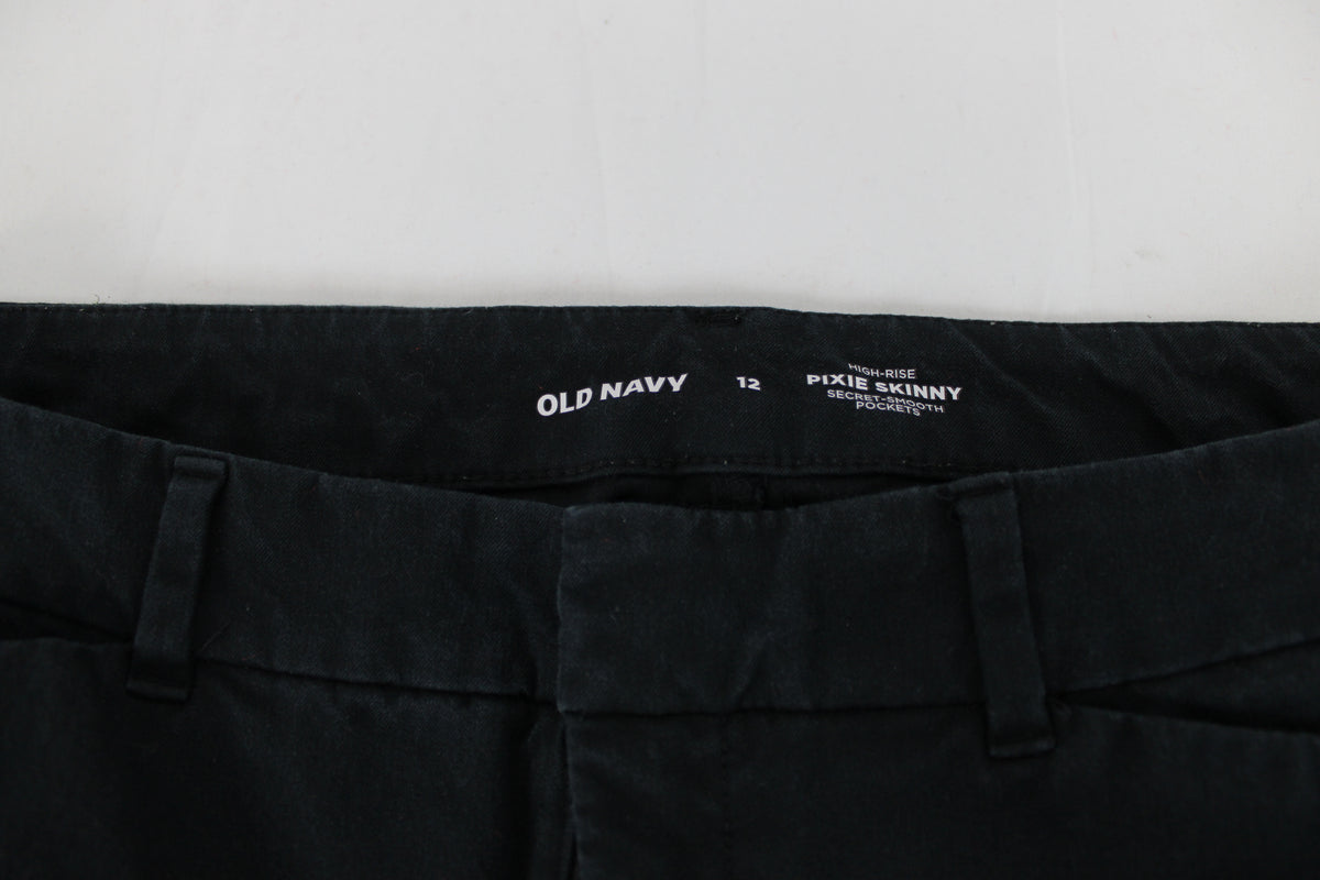 Old Navy High Waisted Pixie Skinny Secret Smooth Pockets Ankle Pants, Size 12