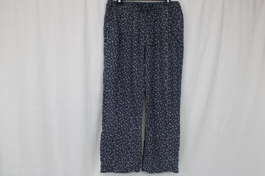 Gap Pajama Pants Navy and White Print, Size L
