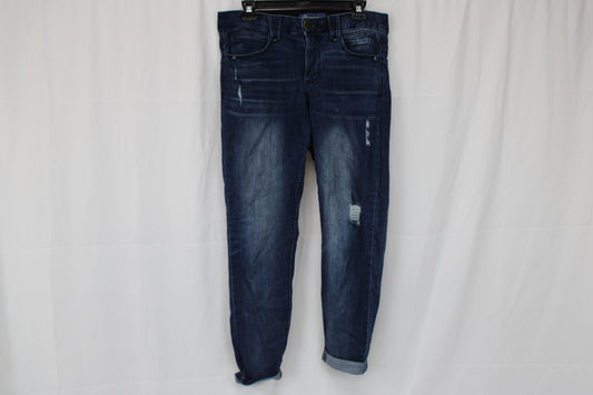 Democracy Jeans Women's Absolution Blue Distressed, Size 8