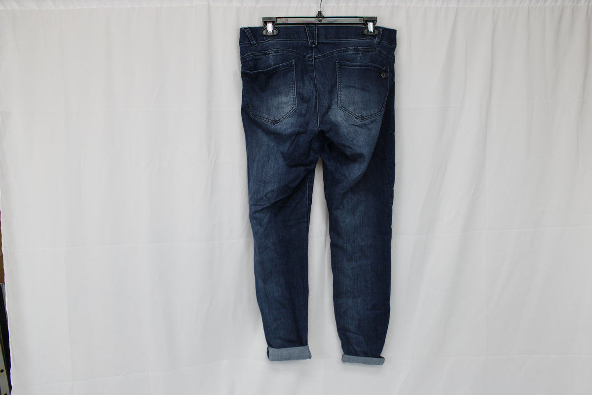 Democracy Jeans Women's Absolution Blue Distressed, Size 8