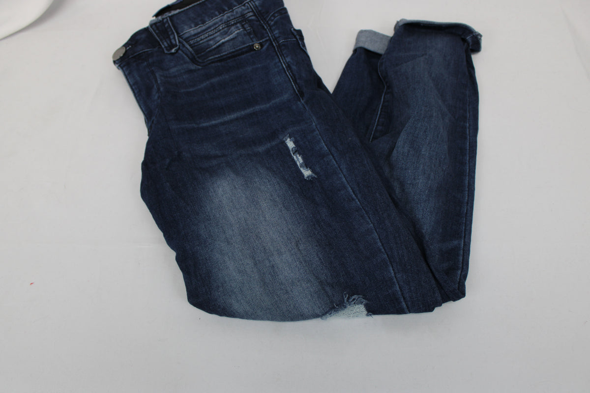 Democracy Jeans Women's Absolution Blue Distressed, Size 8